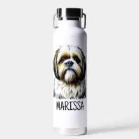 Personalized Shih Tzu | Dog Mom Water Bottle