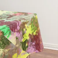 Paint Splatter Autumn Color Leaves Abstract Tablecloth