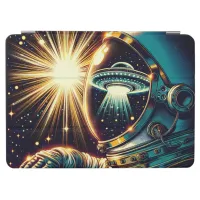 Astronaut with a Reflection of a UFO  iPad Air Cover