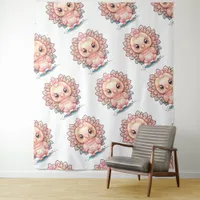 Cute Thanksgiving Turkey Tapestry