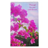 Through the year with flowers calendar