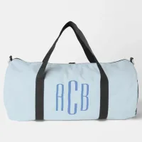 Simple Three Letter Blue Monogram