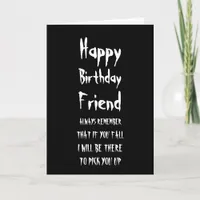 Her If You Fall Funny Happy Birthday Friend Card