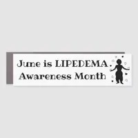 June is Lipedema Awareness Month Car Magnet