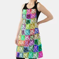 Retro German Shepherd Dog Pop Art All-Over-Print Apron