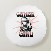 Gamer Girl | Gaming Round Pillow