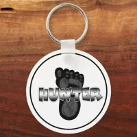 Bigfoot Hunter Keychain