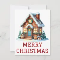 Gingerbread House Christmas Card