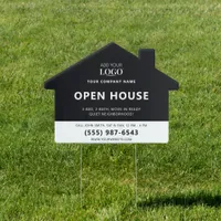 Open House | Modern Minimal Real Estate Agent Home Sign