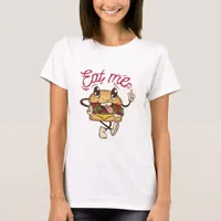 Funny Eat Me Cheeseburger T-Shirt