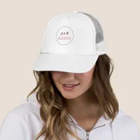 Elegant Geometrical Wedding Trucker Hat