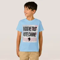 Vote Dog American Flag Kids T-Shirt