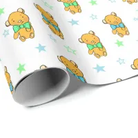 Sweet Teddy Bear Teddy Bear Baby Shower Wrapping Paper