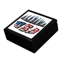 Alabama Picture and USA Flag Font Gift Box