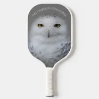 Funny Snowy Owl All I Wanna Do is Pickleball Pickleball Paddle