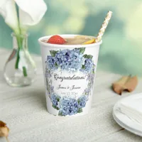 Forget-Me-Not Flowers Watercolor Elegant  Paper Cups