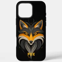 Angry Fox Black iPhone 16 Pro Max Case