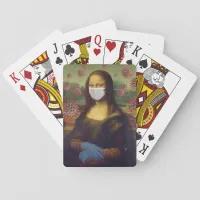 Mona Lisa Playing Safe Around Coronavirus, ZFBP Poker Cards