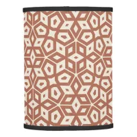 Terra Cotta Abstract Geometric Pattern Lamp Shade