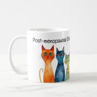 Whimsical Childless Cat Lady Kamala Teal Orange Coffee Mug