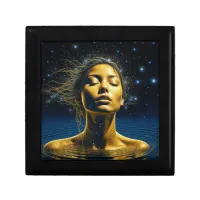 Ethereal Woman Meditating Under the Stars Gift Box