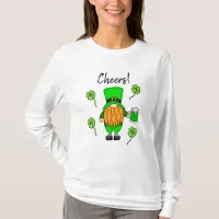 Cheers St Patrick's Day Leprechaun | Green Beer T-Shirt