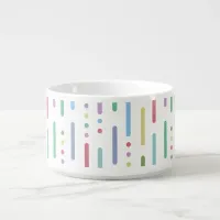 Pastel stripes and dots bowl