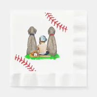 It's a Boy, Baseball Themed Boy's Baby Shower Napkins