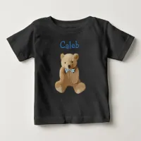 Personalize this Teddy Bear Baby Boy Shirt