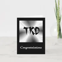 Martial Arts TKD Congratulations Card