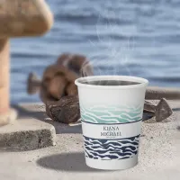 Blue Wave Wedding ID836 Paper Cups