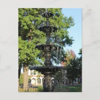 A Fountain in Pella Iowa Postcard