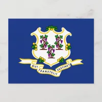Connecticut State Flag Postcard