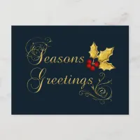 elegant blue Corporate holiday Greetings