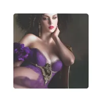 Sexy Purple Lingerie Metal Print