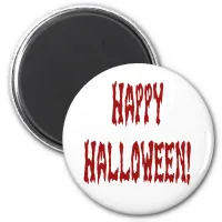 Happy Halloween Gore Text Magnet