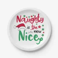 naughty is the new nice paper plates