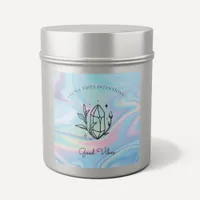 Chic Holographic Magical Intention Candles Label