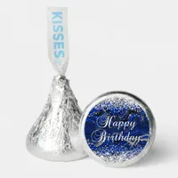 Silver Glitter Lapis Lazuli Happy Birthday Hershey®'s Kisses®