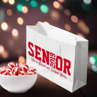 Personalized Senior Block Letter Class Of Large Gift Bag