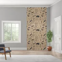 Buffalo Adventures Black on Any Background ID599 Blackout Curtains