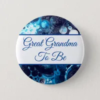 Great Grandma To Be | Boy's Baby Shower   Button