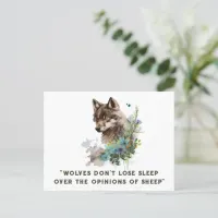 Wolf Quote Postcard