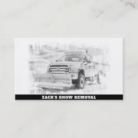 *~* Snow Removal Truck AP74 Blizzard Business Card