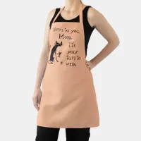 It's Mom's Turn for a Wine Pun Apron