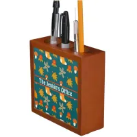 Personalized Autumn Desk Organizer