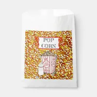 Plaid Popcorn Kernals Retro Paper Bag