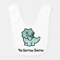 No-Sorrow-Saurus Dino Cuteness Baby Bib