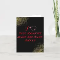 Funny valentines day cards red text black color