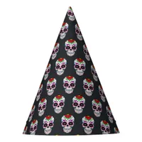 Sugar Skulls Day of the Dead Theme Birthday Party Hat